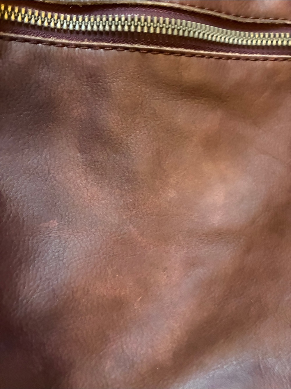 American Leather Co. Women’s Leather Shoulder Bag - Plum Purple - Picture 16 of 16